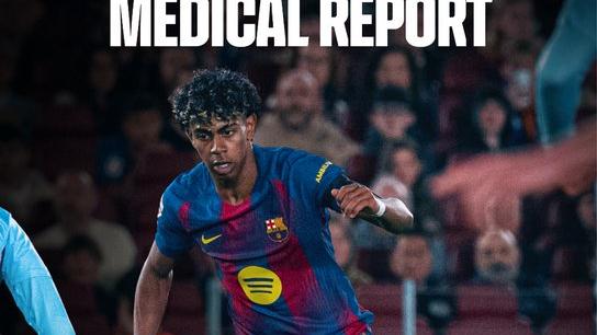 西甲二人转：巴萨官方伤情通告  经检查确