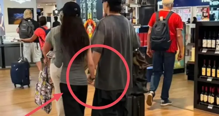 胡彦斌和易梦玲牵手搂腰亮相机场，动作超甜蜜却都拒不承认恋情