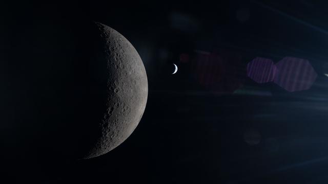 科技世界杂谈：地球新视角！月球看地球，类