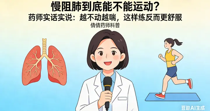 慢阻肺到底能不能运动？药师解惑：越不动越喘，这样练反而更舒服