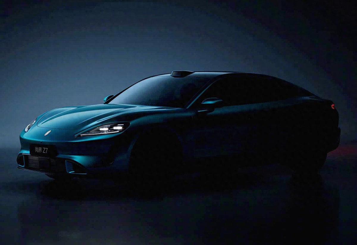 国产又一四门轿跑，上汽尚界Z7官图，外观不输保时捷，上半年亮相