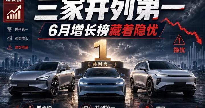 三家并列第一，6月增长榜藏着隐忧