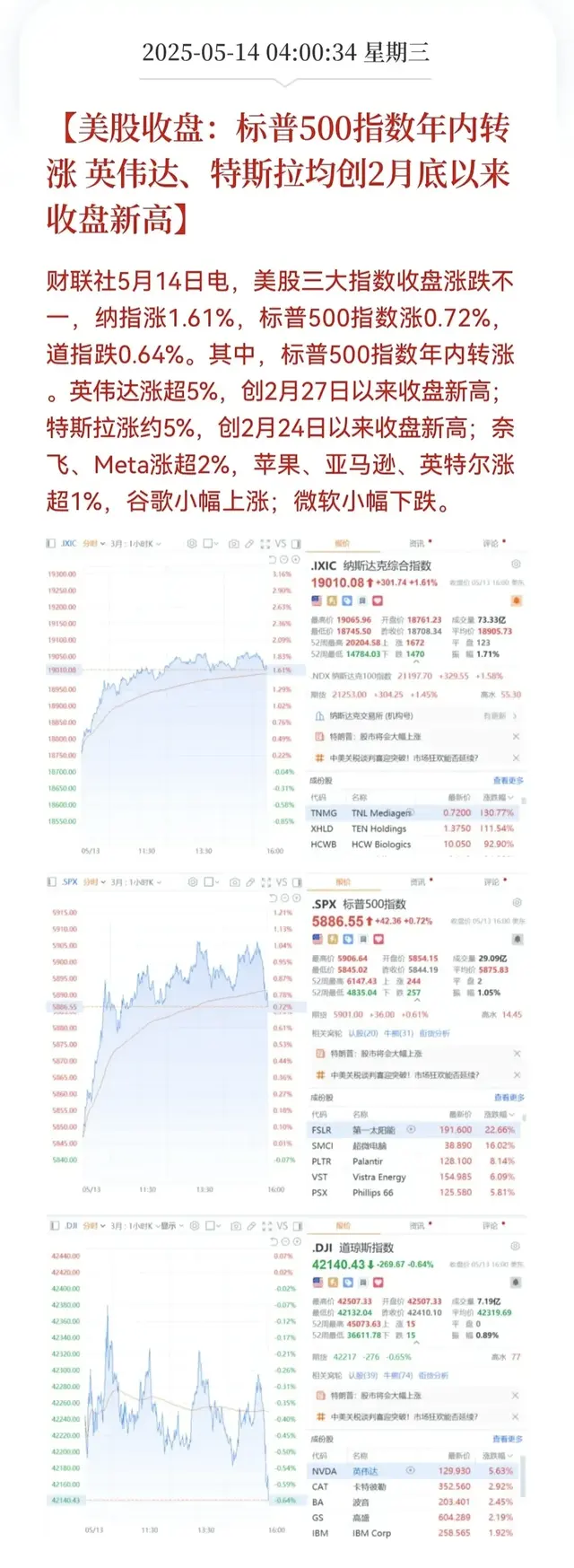 好消息，周三股市利好消息来了！