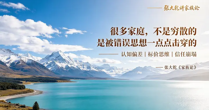 张大乾婚姻建设第一人｜有钱未必能守住婚姻，认知才能守住家庭