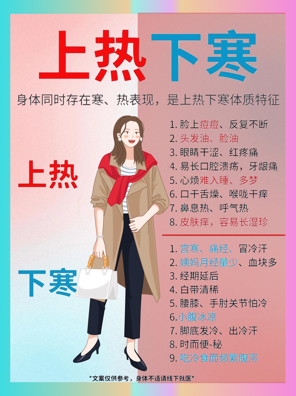 上热下寒怎么办？什么是上热下寒？平时容易