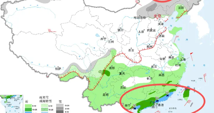 本轮降雨雪天气形势确定完成，主要分布如下地区，3月3~4日天气