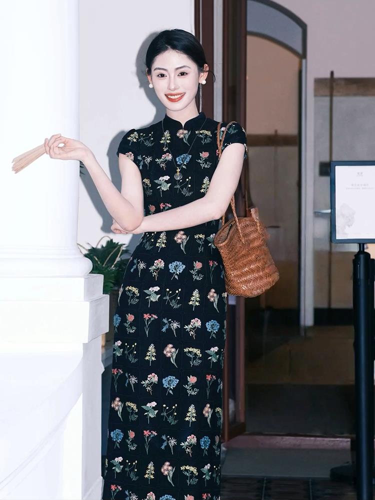 国风新中式连衣裙女夏款