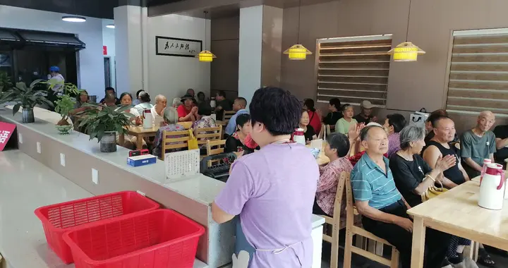 志愿敬老行 素食传温情