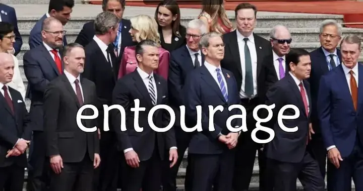 每日单词：entourage