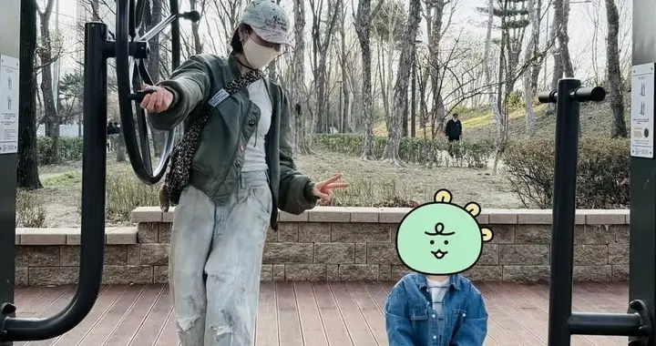 孙艺珍首晒儿子全身照，3岁半小甜豆体格大，一家人吃的很健康