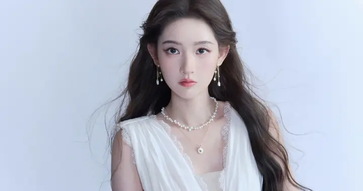 淡颜天菜王玉雯，纯白长裙妆造美到窒息