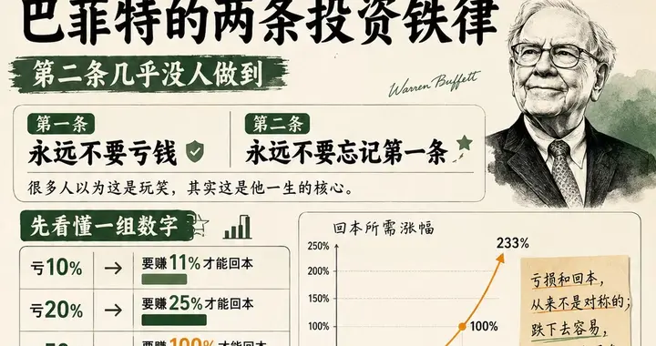 巴菲特两条投资铁律，读懂少走十年弯路
