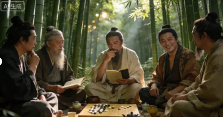 竹林七贤：古代“快乐团体”的狂放人生，笑谈风云不怕事儿多！