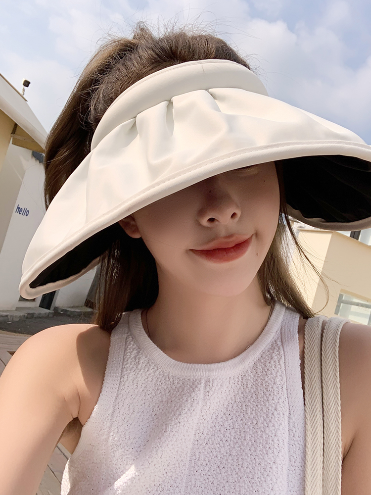 夏季防晒黑胶贝壳帽