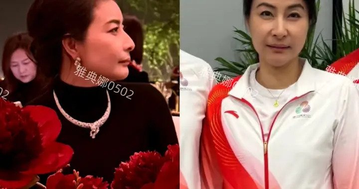 郭晶晶虽然穿礼服雍容华贵气质不输明星，但她还是穿运动服更好看