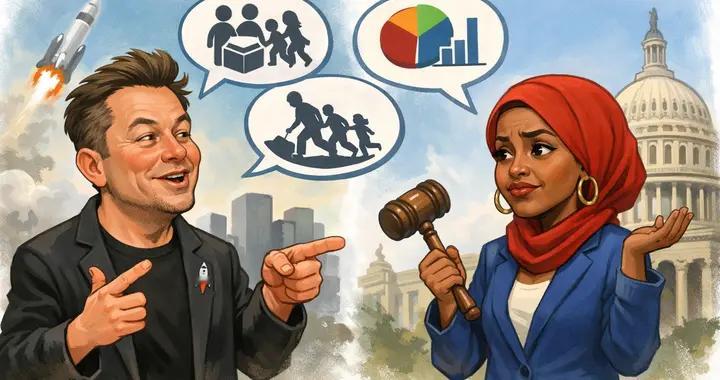 索马里裔女议员怒斥马斯克：你是地球上最愚蠢的人之一