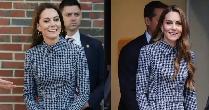 看着都心疼！43岁凯特王妃瘦成纸片人，同一件衣裙身形变化惊人