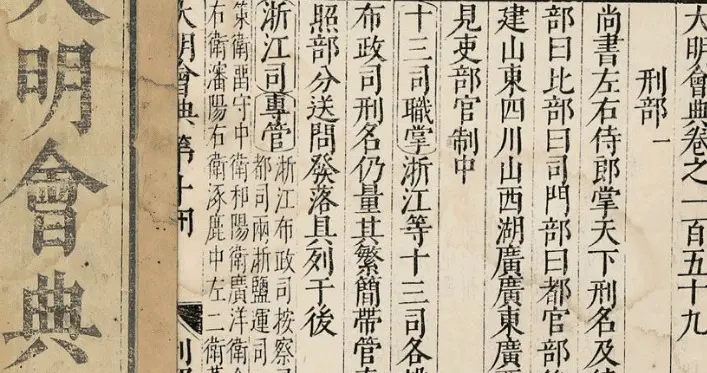 《大明会典》：明代典章制度的官方集大成法典