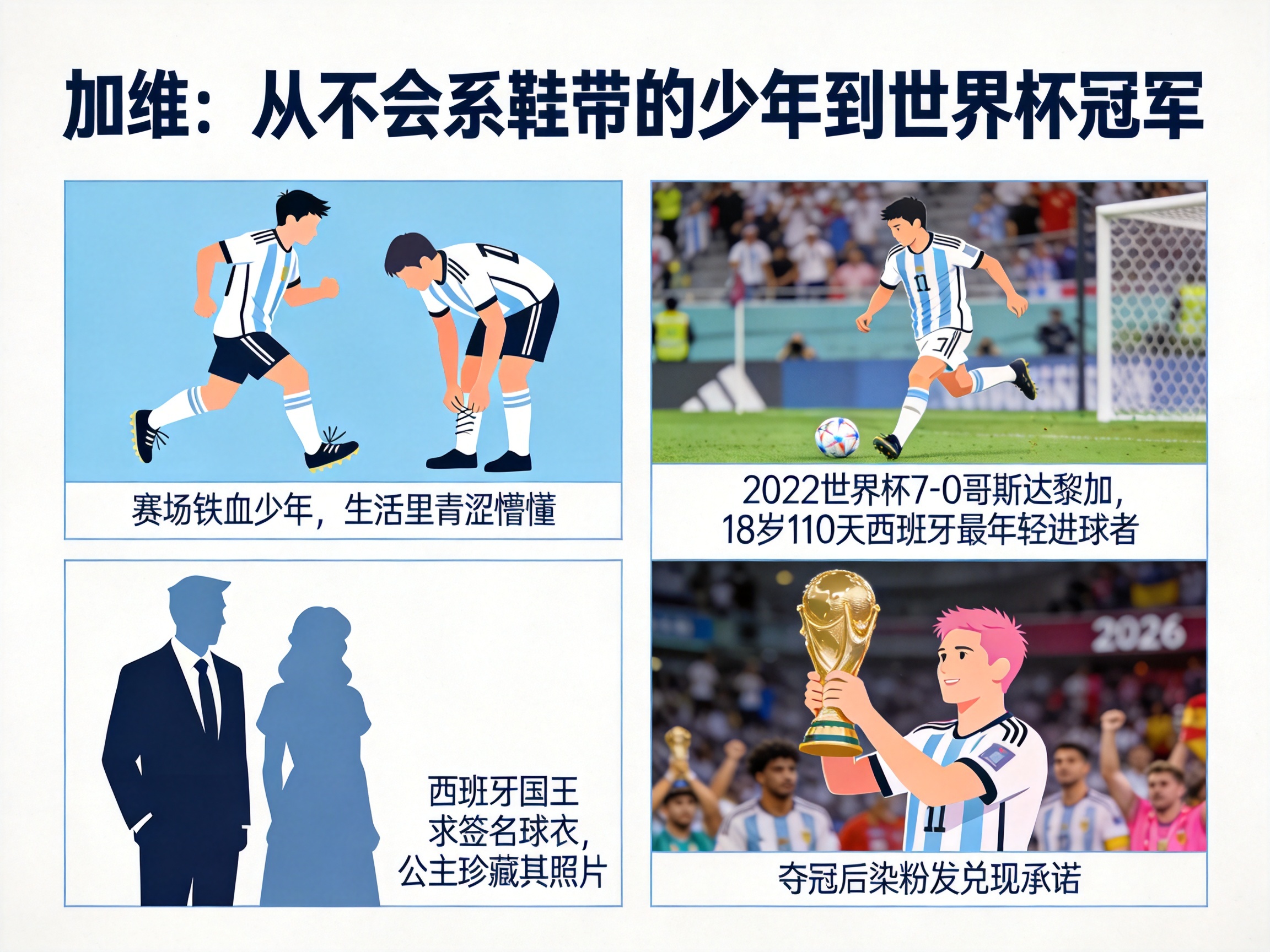从鞋带散了到染粉发，加维的名场面为何如此反差？