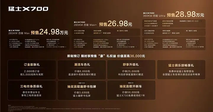 六看七个满分深度聊，猛士 X700 预售 24.98万起适合哪些人买
