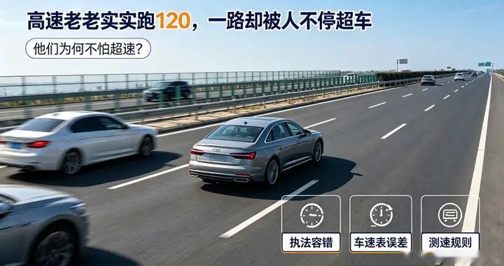 高速老老实实跑120，一路却被人不停超车，他们为何不怕超速？