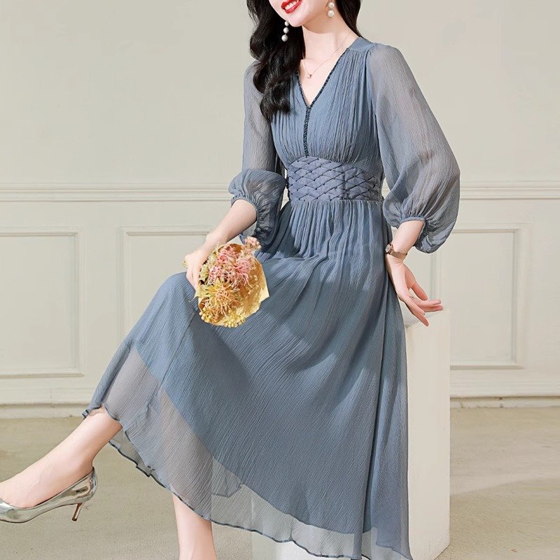 真丝沙滩裙👗海浪沙滩，度假必备