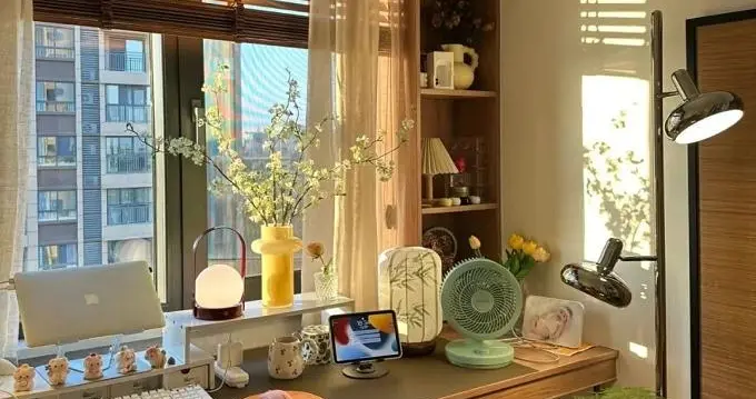 一30岁年轻人晒出4㎡的书房，光一个屏风就吸粉无数！国风味儿