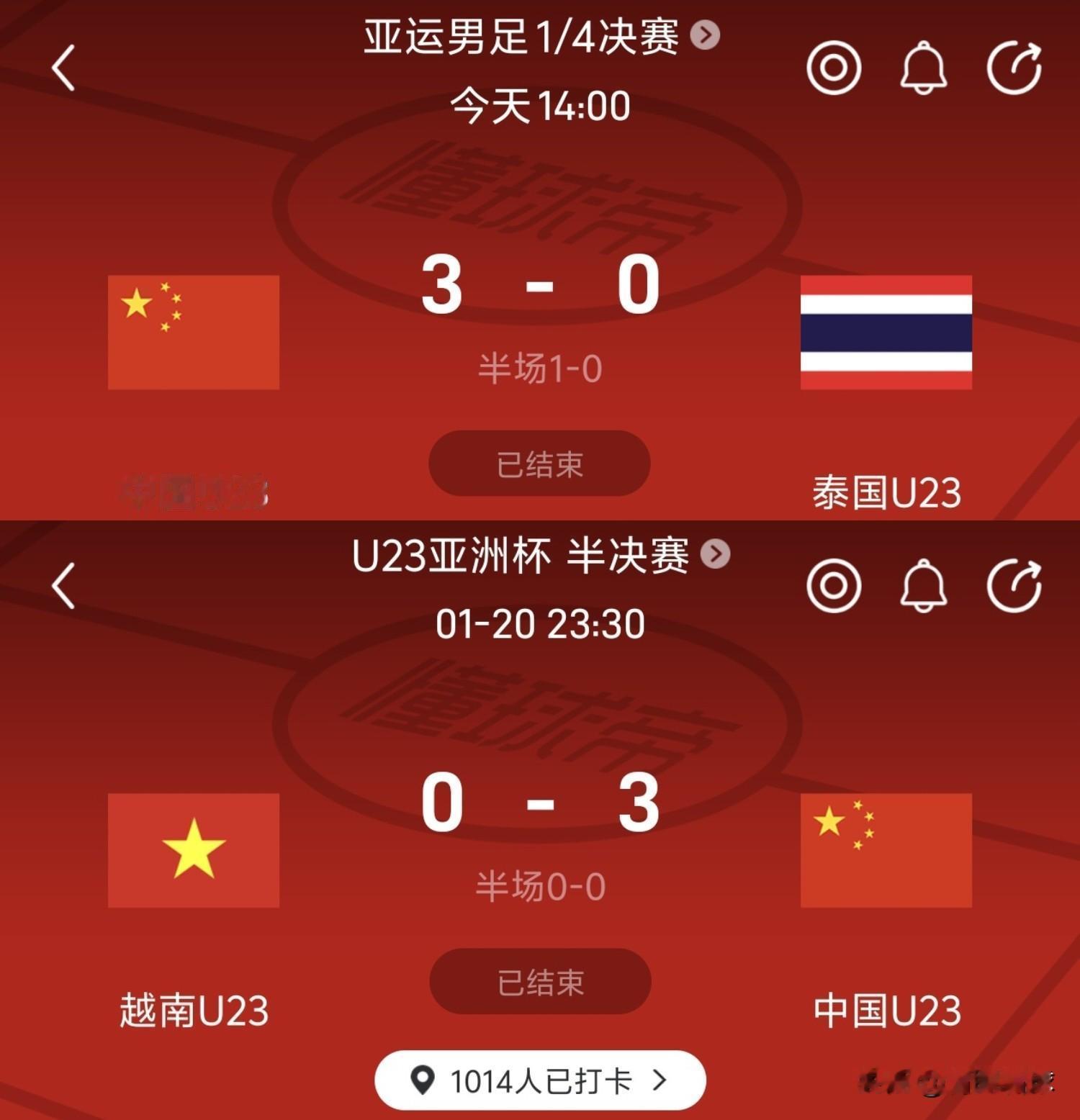 两场3比0说明，U23国足的实力已经远在东南亚球队之上，输泰国、输越南...