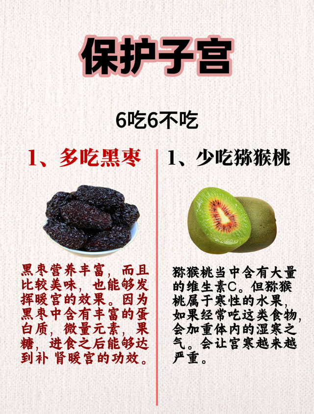 保护子宫，6吃6不吃