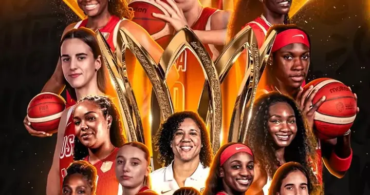 世界杯5连冠！FIBA晒美国女篮冠军定妆照 场均6556人观战创新高