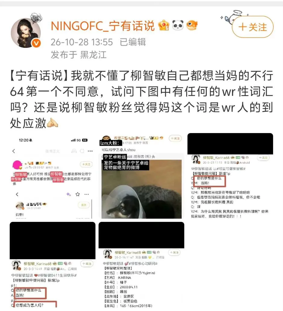你说这些不是wr性词汇那我们以后来说“宁艺卓生了啊”、“宁艺卓五妈一”...