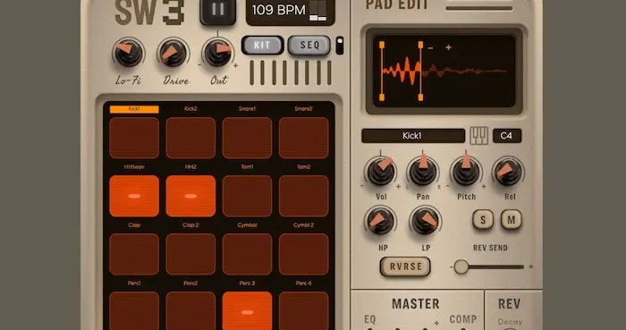 BeatSkillz 推出一款全新复古鼓音源插件 Synthwave ...