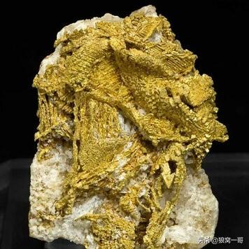 黄金的秘密花园：石英中开出的金色晶体