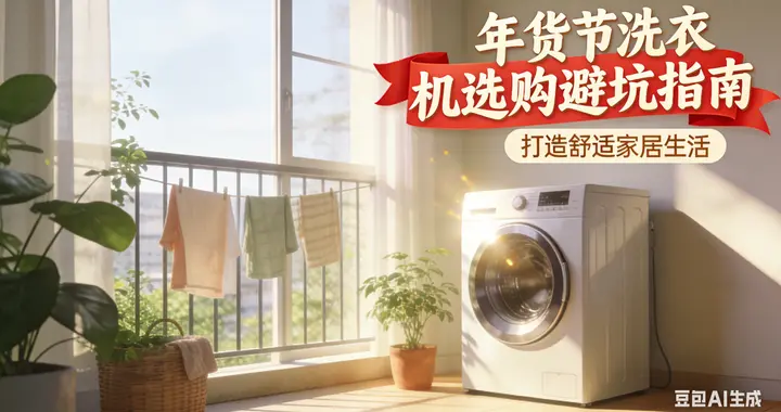 年货节买洗衣机怎么选？避开这些坑放心大胆买！