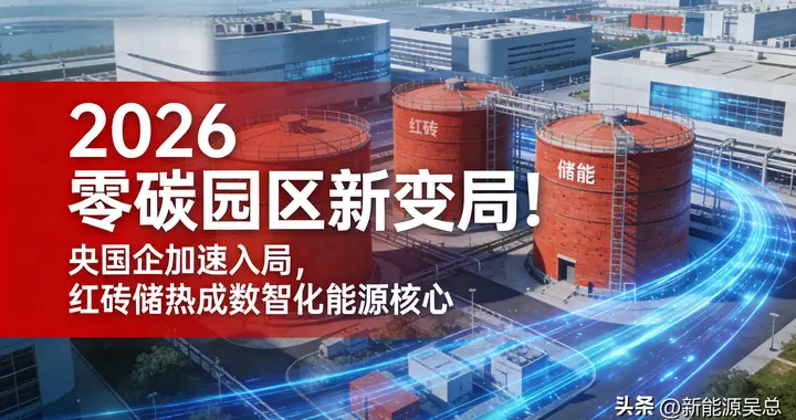 2026零碳园区新变局！央国企加速入局，红砖储热成数智化能源核心