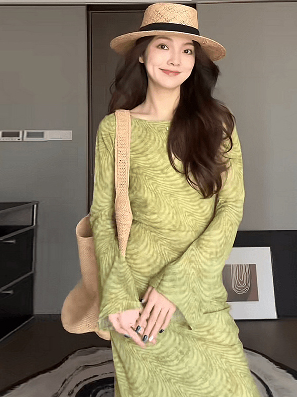 春日出游穿搭|绿色系碎花裙太美啦