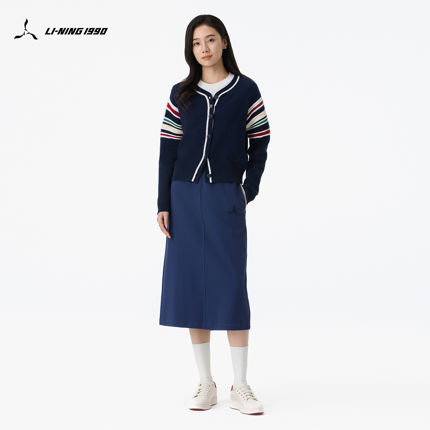 李宁1990女士直筒包身裙