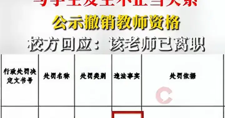 河南5名教师被撤销资格！与学生有不正当关系者已离职