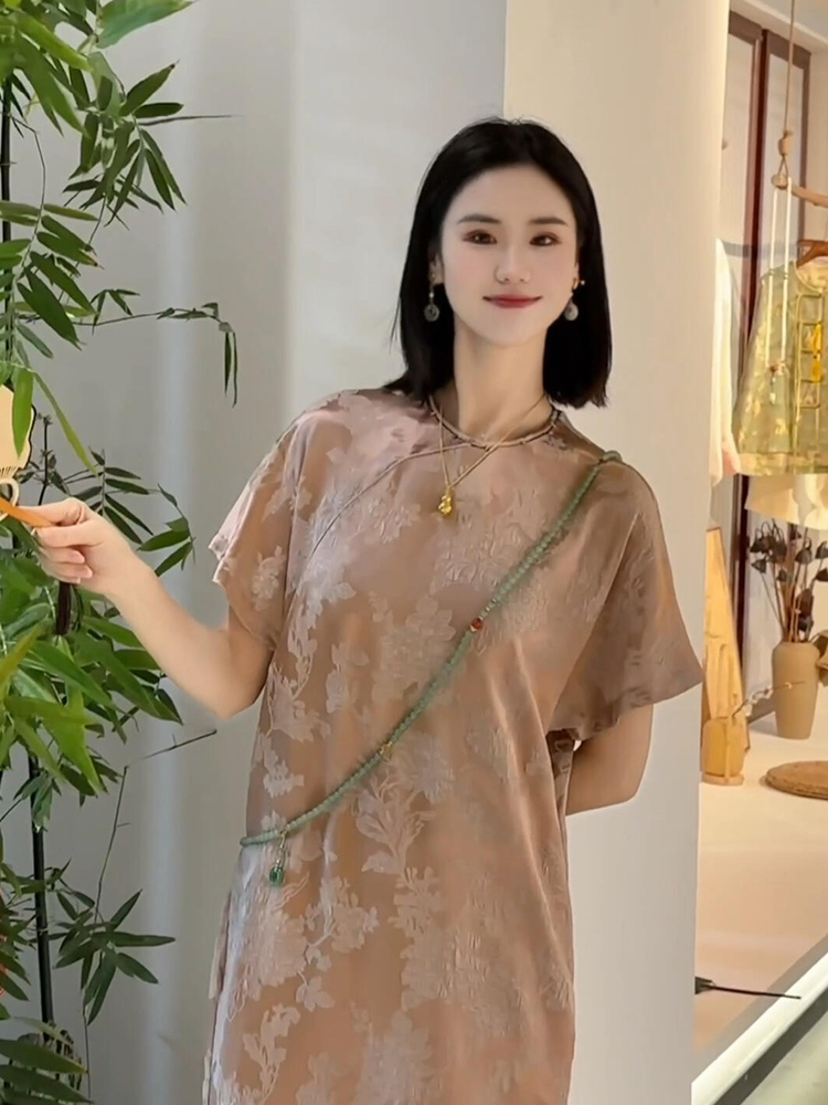 夏季新中式中国风端庄大气设计感减龄女装改良旗袍连衣裙2025新款