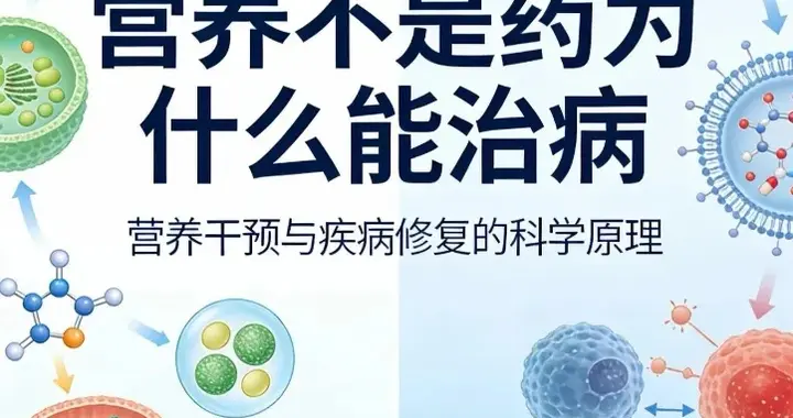 别再问营养能不能治病了！看完这4张图，我彻底明白了！