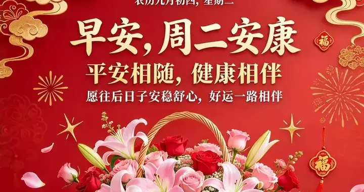 10月13日最新早上好问候祝福图片，问声早上好，人间真情在