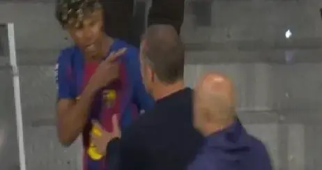 亚马尔赛后暴怒内幕！被门将教练“教训”别射门，连弗里克都不理