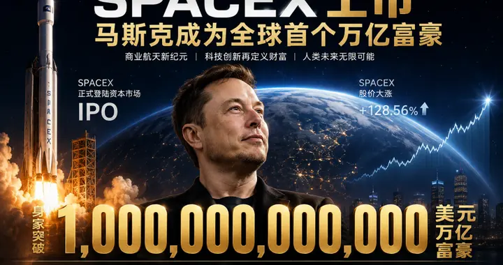 SpaceX万亿狂飙，马斯克成为人类首位"兆万富翁"