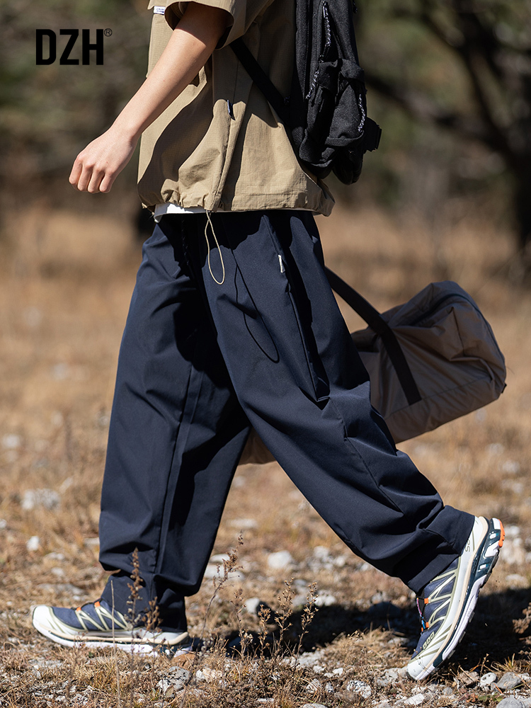 男士工装运动裤子男春秋款潮牌美式冲锋裤2024新款休闲长裤伞兵裤