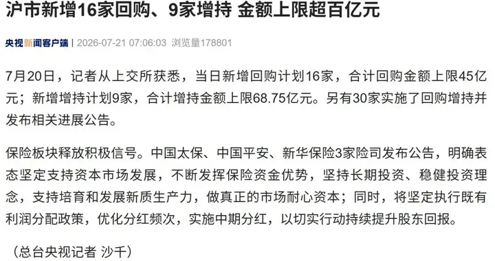 百家沪市公司齐发利好，一天砸百亿护盘，A股是慌了还是稳了？