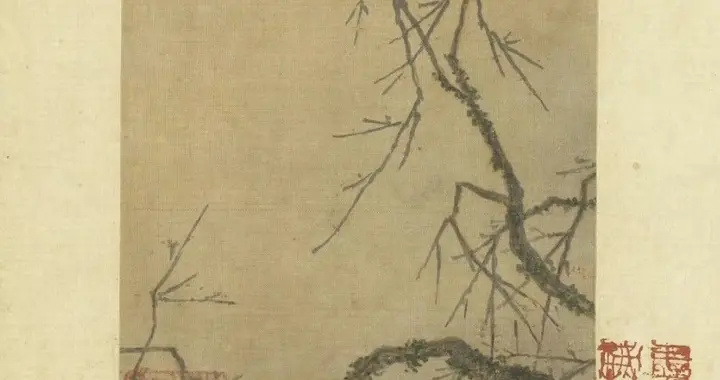 南宋马远《寒枝册》：折枝里的"一角乾坤"藏着草木的倔强