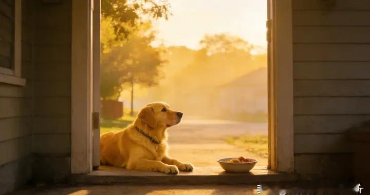 泪目！一家三口车祸离世，忠犬守家绝食而亡，它只是在等主人回家