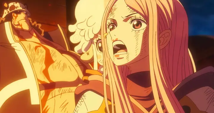 海贼王1152集：古代机器人激战五老星，波妮一拳击飞土星