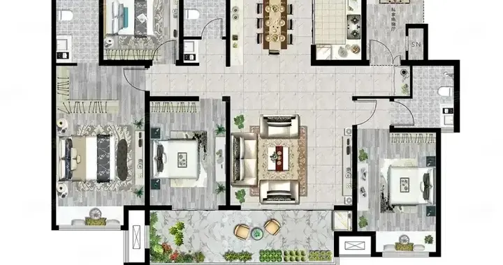 这是极致的网红居家户型吗？