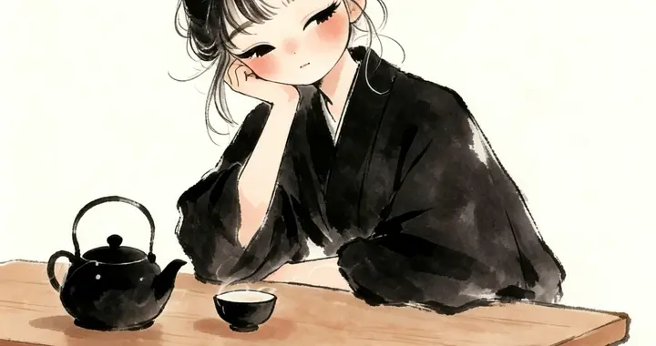 一炉香，一盏茶｜闲适女生头像